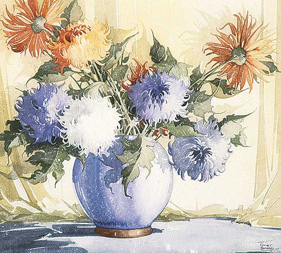 #70 ~ Hazard - Mums and Chinese Vase