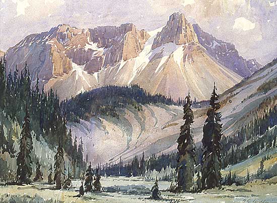 #85 ~ Leighton - Cathedral Mountain from the Yoho