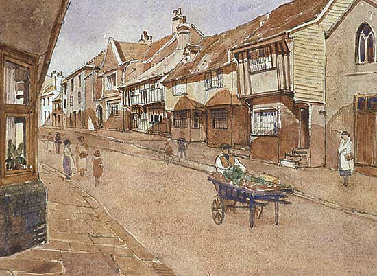 #88 ~ Leighton - Untitled - The Vegetable Cart, English Village