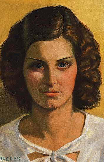 #96 ~ Lindner - Untitled - Woman in White