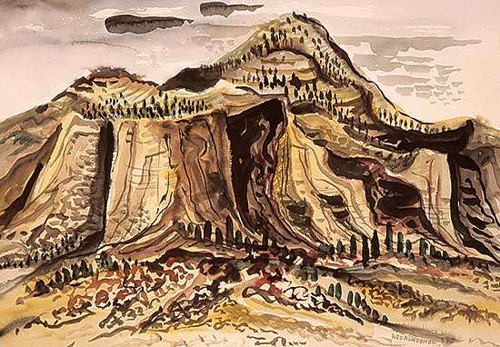 #113 ~ Newcombe - Cliffs Near Kamloops