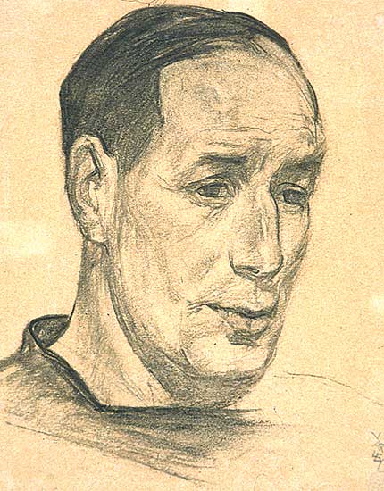 #163 ~ Varley - Portrait Study of A.L. Pike Craftsman and Designer of Stained Glass Windows