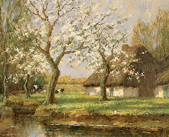 #474 ~ Hendriks - Untitled - Farm with Cattle