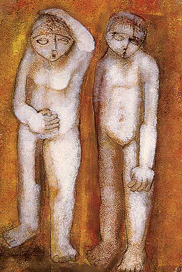 #527 ~ Ohe - Untitled - Two Figures