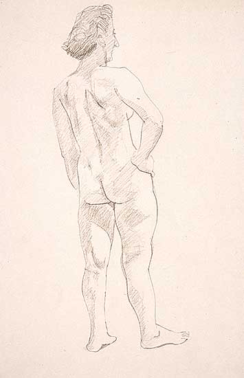 #1.2 ~ Bates - Untitled - Male Figure Study