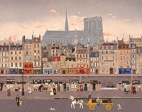 #48 ~ Delacroix - Untitled - Paris Street Scene  #LVI/CXXV