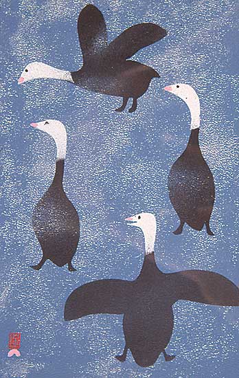 #75 ~ Mangitak - Blue Geese on Snow  #30/26