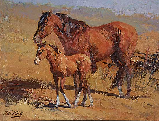 #85 ~ King - Untitled - Mare and Colt