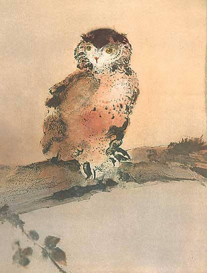 #123 ~ Moti - Untitled - Owl II  #89/120