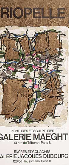 #153.3 ~ Riopelle - Galerie Maeght / Galerie Jacques Dubourg