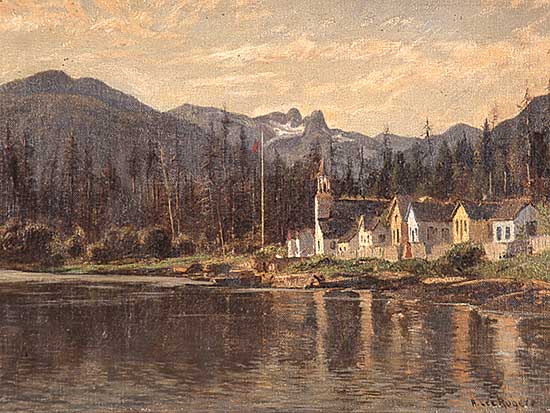 #155 ~ Rogers - Untitled - Indian Church at Capilano Reserve, Lion's Gate, North Vancouver