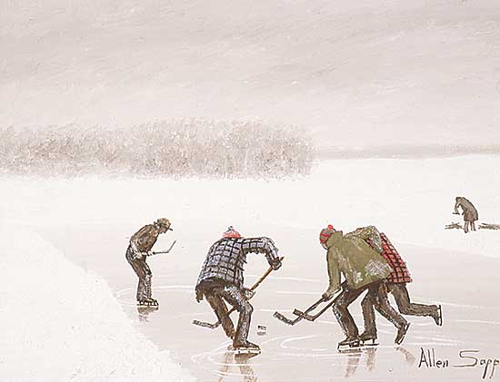 #158 ~ Sapp - Untitled - Playing Hockey at the Reserve