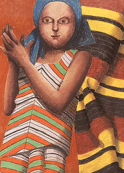 #177.1 ~ Scott - Untitled - Figure with Striped Cloth