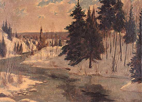 #190 ~ Stone - Northern Stream in Winter