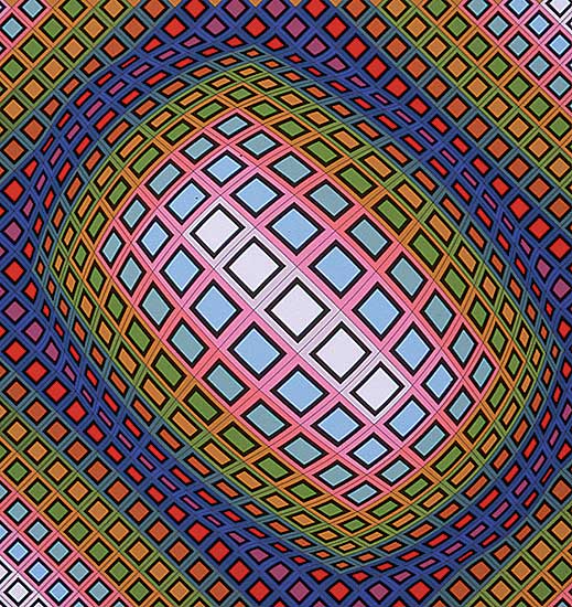 #206 ~ Vasarely - Untitled - Forbe  #180/250