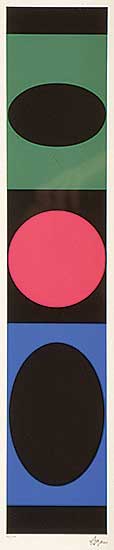 #422 ~ Agam - Untitled - Plate 2 [from Agam +-X9]  #50/180