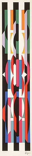#424 ~ Agam - Untitled - Plate 4 [from Agam +-X9]  #50/180