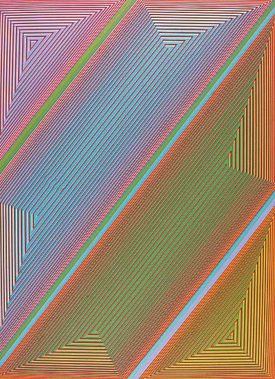 #434 ~ Anuszkiewicz - Untitled - Plate 3  #68/500