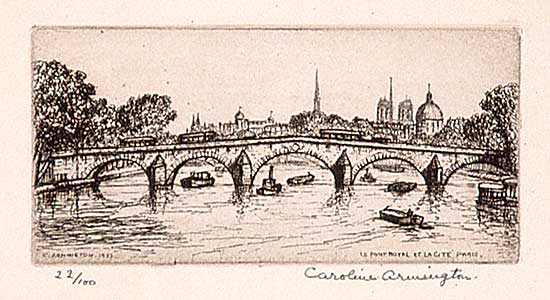 #436 ~ Armington - Le Pont Royal et la Cite, Paris  #22/100