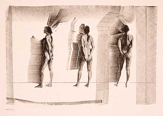 #567.1 ~ Graham - Untitled - Three Figures  #150/150