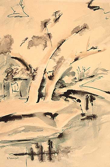 #647 ~ Perehudoff - Untitled - Abstracted Landscape