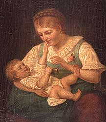 #175 ~ School - Untitled - Mother and Child