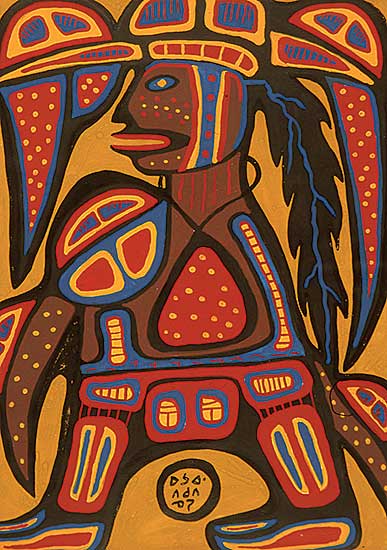 #99 ~ Morrisseau - Untitled - Demigod of Medicine