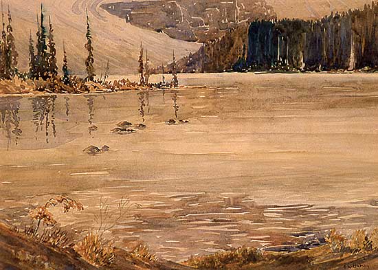 #43 ~ Harvey - Untitled - Glacier Fed Mountain Lake