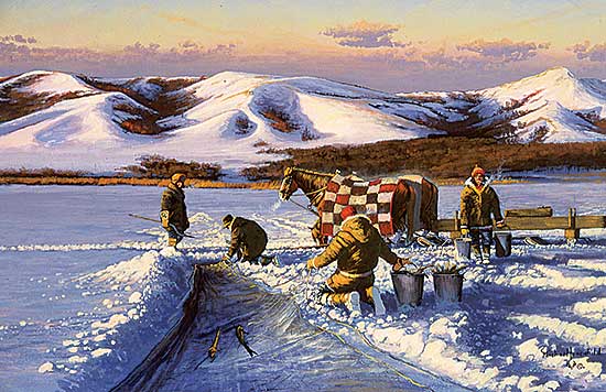 #73 ~ Lonechild - Netting at Round Lake [Qu'Appelle]