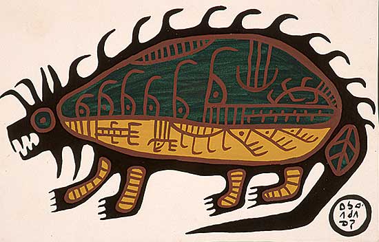 #86 ~ Morrisseau - Untitled - Watergod