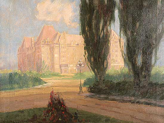 #138 ~ Simpson - Untitled - Hotel with Lombardy Poplars