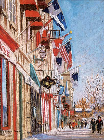 #154 ~ Zegray - The Flags on Rue Ste. Anne, Quebec