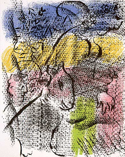 #236 ~ Chagall - Untitled - Figure and Donkey