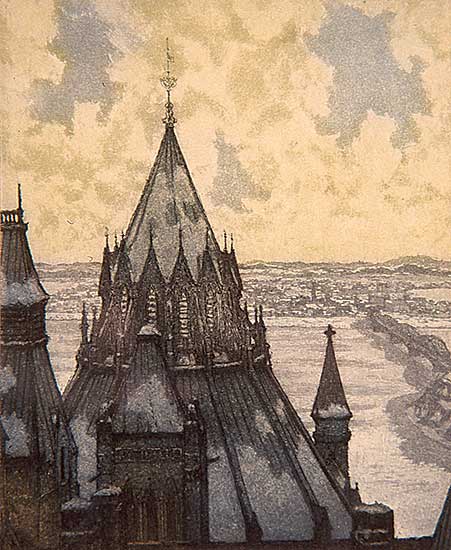 #264 ~ Hornyansky - Library Tower, Parliment, Ottawa