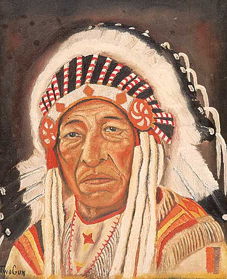 #318 ~ Plain Woman - Untitled - Indian Chief