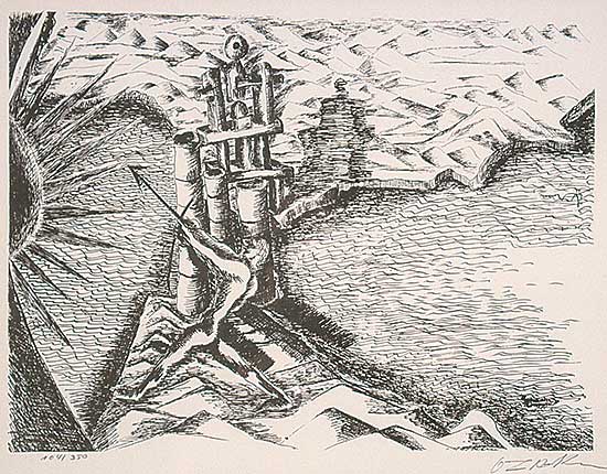 #345 ~ Zadkine - Die Saulen Des Herakles  #104/350