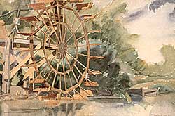 #128 ~ Shelton - Untitled - Water Wheel