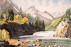 #131 ~ Shelton - Bow Falls at Banff