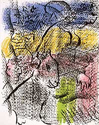 #236 ~ Chagall - Untitled - Figure and Donkey