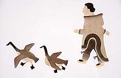 #269 ~ Inuit - Chasing Geese  #49/50