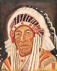 #318 ~ Plain Woman - Untitled - Indian Chief #318 ~ Plain Woman - Untitled - Indian Chief