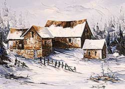 #328 ~ Scott - Untitled - Winter Barns, Nova Scotia