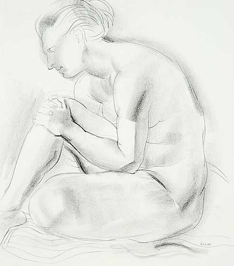 #47 ~ Glyde - Untitled - Huddled Figure