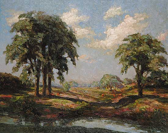 #52 ~ Hills - Untitled - Grazing Cattle in Summer Landscape