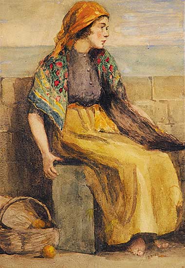 #55 ~ Hughe - Untitled - Woman at the Seashore