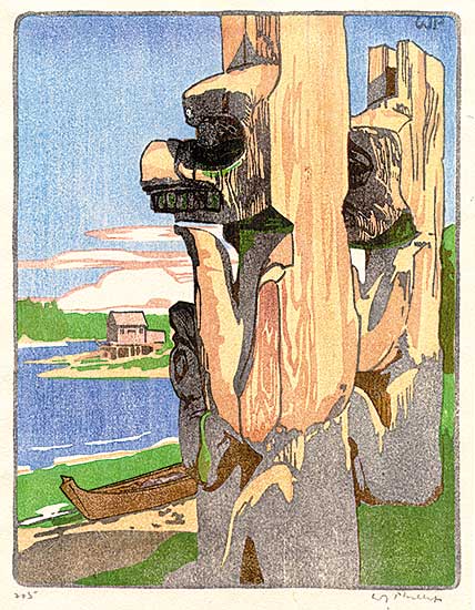 #111.2 ~ Phillips - Siwash House Posts, Tsatsisnukomi, British Columbia  #215