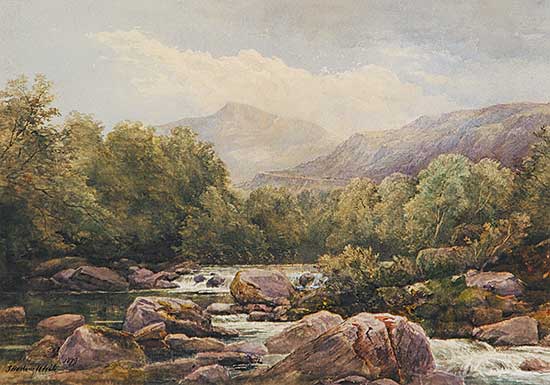 #143 ~ White - Untitled - Mountain Stream