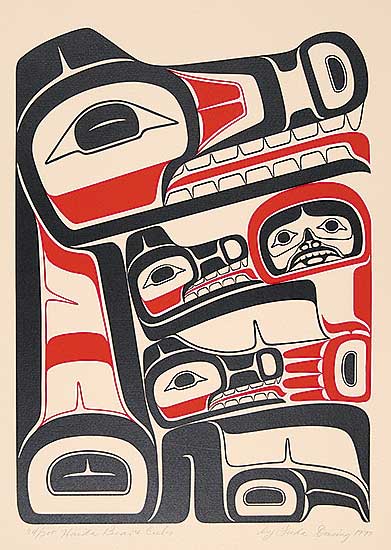 #341 ~ Diesing - Haida Bear and Cubs  #94/200