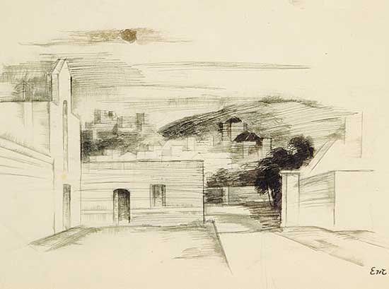 #352 ~ Goldberg - Untitled - Jerusalem Landscape