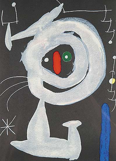 #414 ~ Miro - Untitled - Abstract Figure